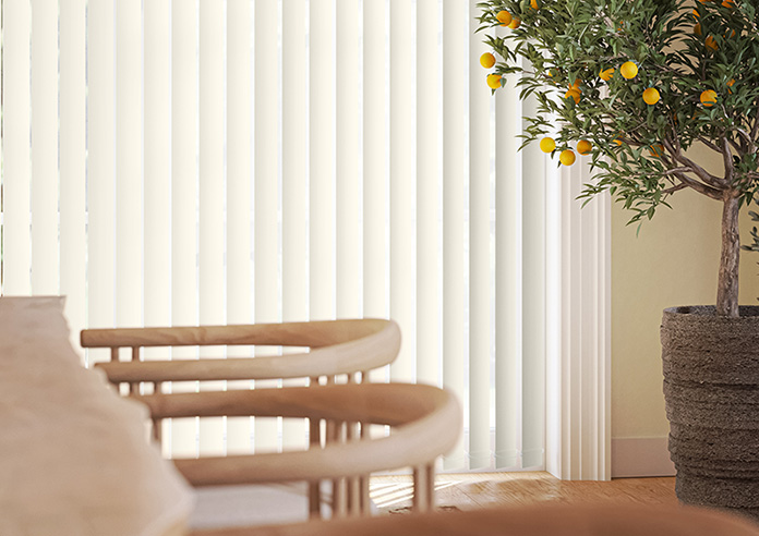 Trinity (FR Blackout), Cashmere - Vertical Blind - Image 5